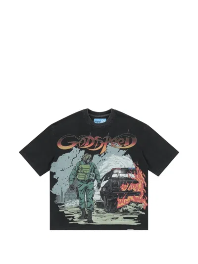 Godspeed Khaos Graphic-print T-shirt In Black