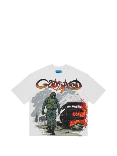 Godspeed Khaos Graphic-print T-shirt In White