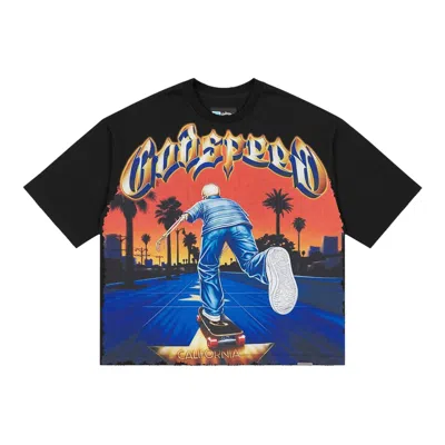 Pre-owned Godspeed Kick Push T-shirt 'black' | Men's Size L