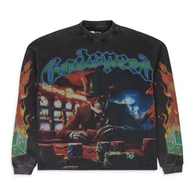 Godspeed L. A.g. Thermal L/s Grey Wash T-shirt In Multi