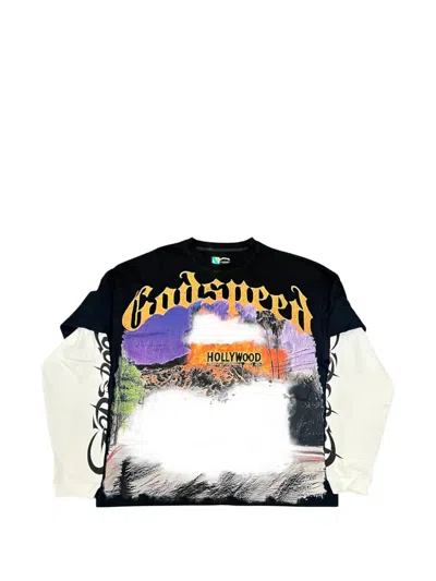 Godspeed Layered Long-sleeve T-shirt In Black