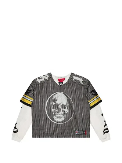 Godspeed Layered Mesh Jersey In Schwarz