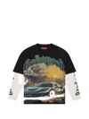 Godspeed Layered Sunset Drift T-shirt In Multi