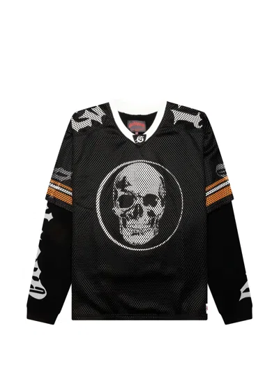 Godspeed Layered V-neckt-shirt In Black