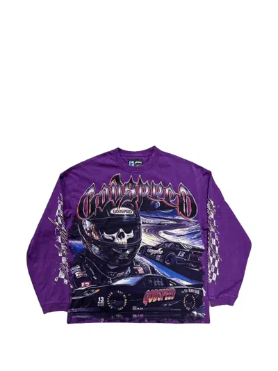 Godspeed Le Dernier Graphic-print T-shirt In Purple