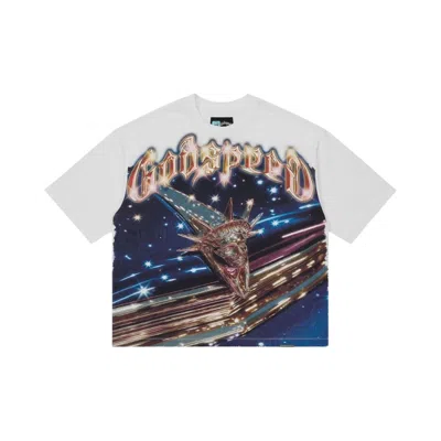 Pre-owned Godspeed Liberty Cruiser T-shirt 'white' | Men's Size Xs