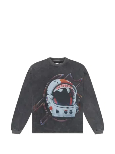 Godspeed Lift Off Long-sleeve T-shirt In Gray