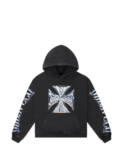 Godspeed Logo-detail Cotton Hoodie In Black