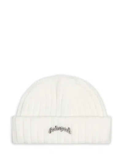 Godspeed Logo-embroidered Beanie In White