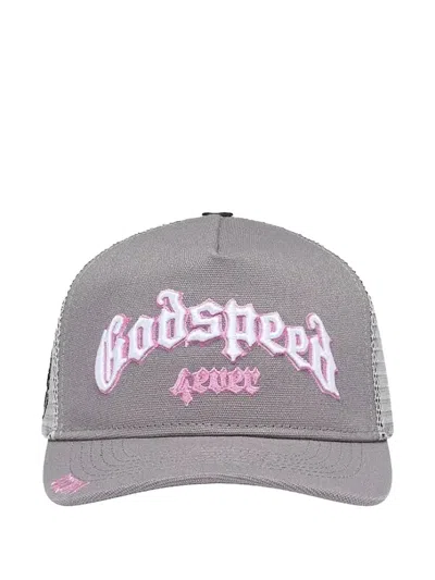 Godspeed Logo-lettering Trucker Cap In Black