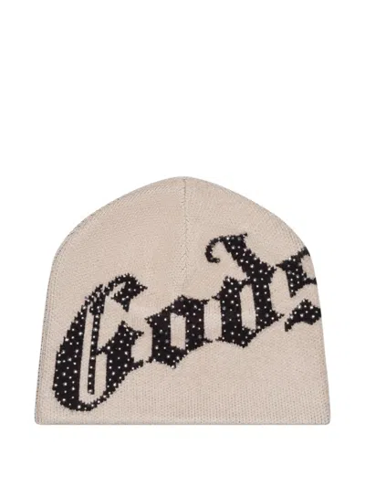 Godspeed Logo Studded Beanie In Brown