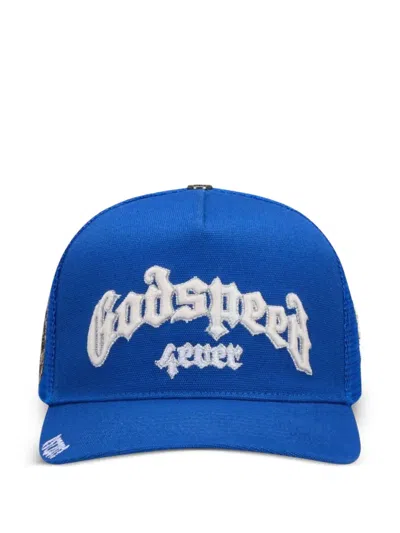 Godspeed Logo Trucker Cap Hat In Blue