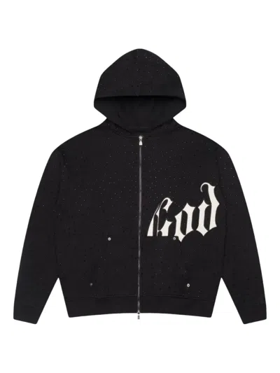 Godspeed Logo Zip Hoodie In Black