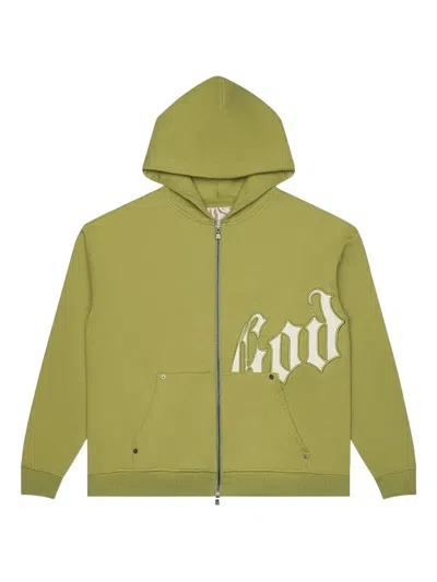 Godspeed Logo Zip Hoodie In Green