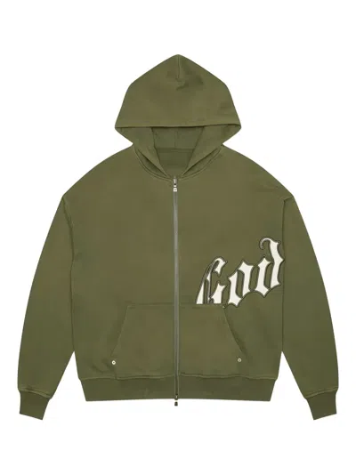 Godspeed Logo Zip Hoodie In Green