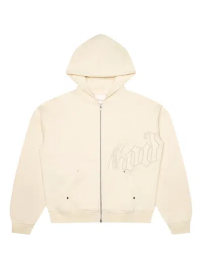 Godspeed Logo Zip-up Hoodie In Neutral