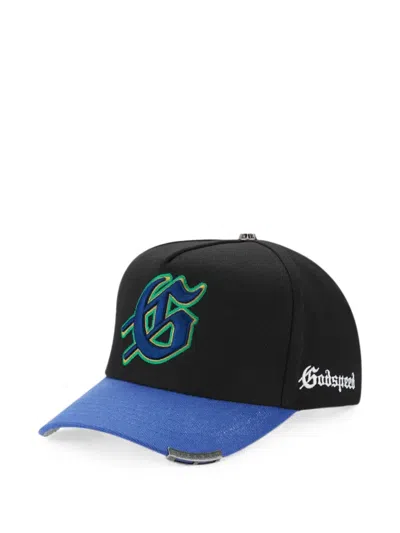 Godspeed Logo-embroidered Baseball Cap In Black
