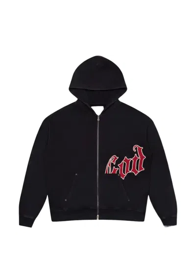 Godspeed Logo-print Hoodie In Blue