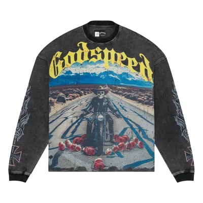 Pre-owned Godspeed Long Lonely Road Thermal Long-sleeve 'grey Wash' | Men's Size M In Gray