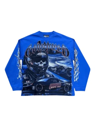 Godspeed Long-sleeve T-shirt In Blue