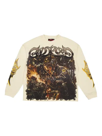 Godspeed Long-sleeve T-shirt In Brown