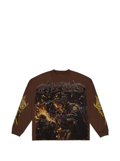 Godspeed Long-sleeve T-shirt In Brown
