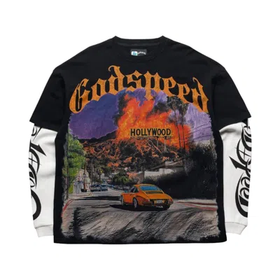 Pre-owned Godspeed Los Scandalous Layered Tee 'black' | Men's Size M