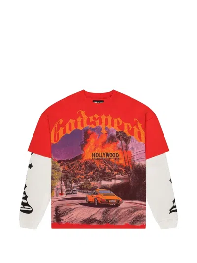 Godspeed Los Scandalous Layered T-shirt In Metallic