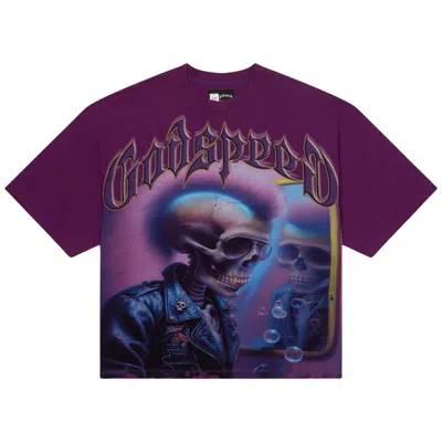 Pre-owned Godspeed Man In The Mirror Tee 'purple' | Men's Size Xs