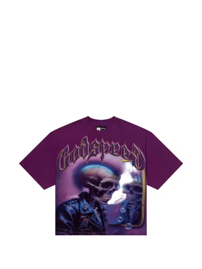 Godspeed Man In The Mirror T-shirt In Purple