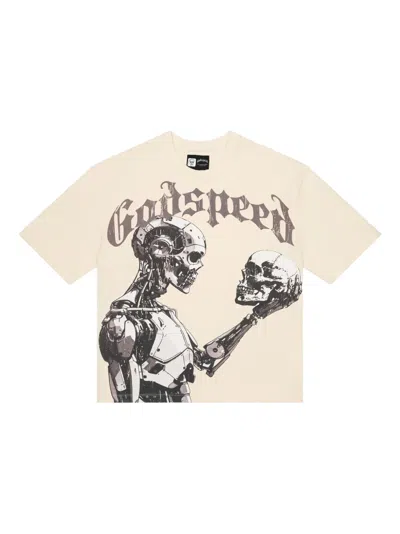 Godspeed Mankind Vs Ai Iii Crew-neck T-shirt In Neutral