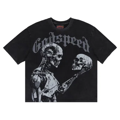 Pre-owned Godspeed Mankind Vs All T-shirt 'black/yellow' | Multi-color | Men's Size Xl
