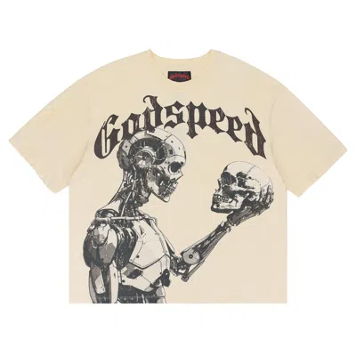 Pre-owned Godspeed Mankind Vs All T-shirt 'bone/red' | Multi-color | Men's Size Xl