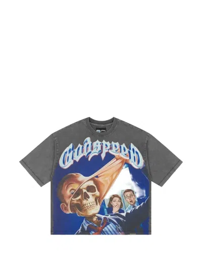 Godspeed Mask Off Graphic-print T-shirt In Multi