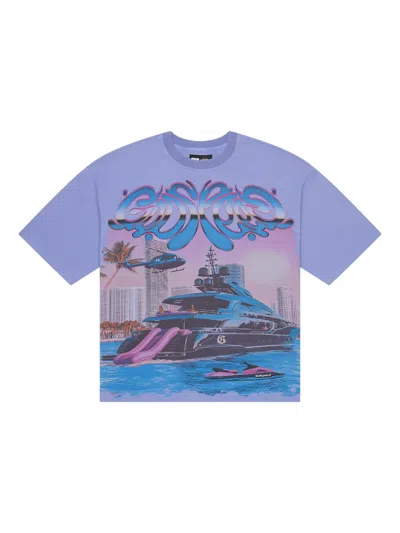 Godspeed Memento Vivere グラフィック Tシャツ In Blue