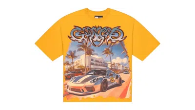 Pre-owned Godspeed Men's  Car Meet Miami T-shirt In Yellow