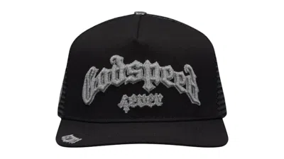 Pre-owned Godspeed Men's  Gs Forever Trucker Reflective 3m Hat In Black