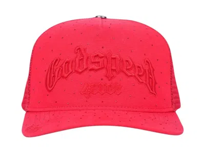 Pre-owned Godspeed Men's  Gs Forever Vvs Trucker Hat In Red