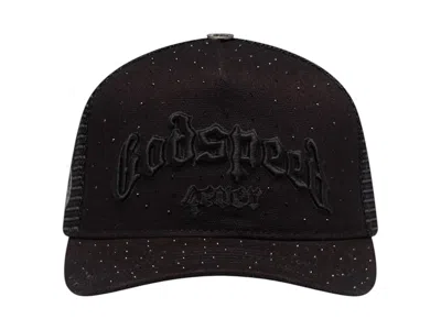Pre-owned Godspeed Men's  Gs Forever Vvs Trucker Hat In Vanta Black