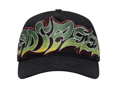 Pre-owned Godspeed Men's  Gs Neo Trucker Hat In Black/yellow/red In Multi