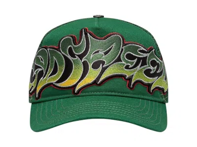 Pre-owned Godspeed Men's  Gs Neo Trucker Hat In Green/yellow/red In Multi