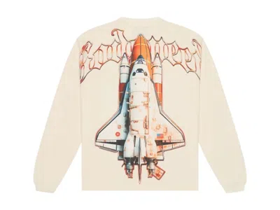 Pre-owned Godspeed Men's  Lift Off Long Sleeve Tee Shirt In Bone
