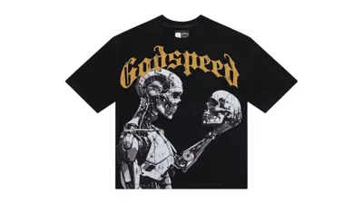 Pre-owned Godspeed Men's  Mankind Vs Ai Iii T-shirt In Black/yellow