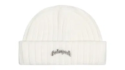 Pre-owned Godspeed Men's  Og Logo Emblem Beanie In Aspen Snow