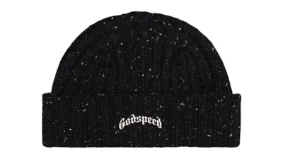 Pre-owned Godspeed Men's  Og Logo Emblem Beanie In Oreo