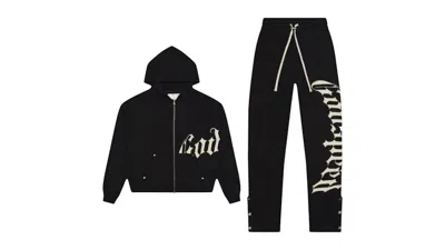 Pre-owned Godspeed Men's  Og Logo V2 Sweatsuit In Black