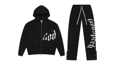 Pre-owned Godspeed Men's  Og Logo Vvs V2 Sweatsuit In Black/white In Multi