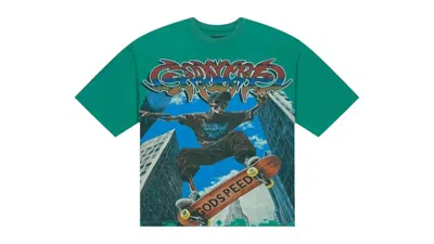 Pre-owned Godspeed Men's  Ollie T-shirt In Green