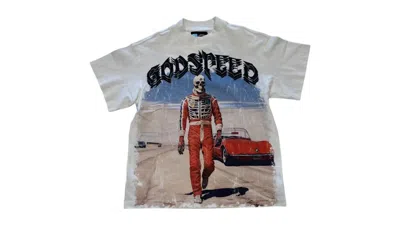 Pre-owned Godspeed Men's  Speed Racer T-shirt In Bone In Brown