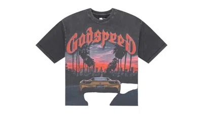 Pre-owned Godspeed Men's  Sunset Blvd T-shirt In Grey
